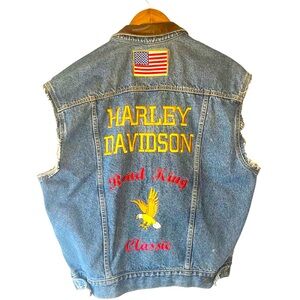 Harley-Davidson Vintage Blue Denim Vest